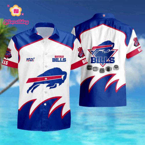 Buffalo Bills Hawaiian Button summer shirt