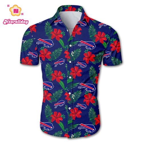 Buffalo Bills Hawaiian Shirt Floral Button Up
