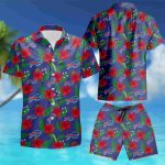 Buffalo Bills Hawaiian Shirt Floral Button Up Slim Fit Body summer shirt