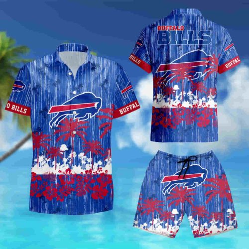 Buffalo Bills Hawaiian Shirt N22 tropical flower 2021 summer shirt