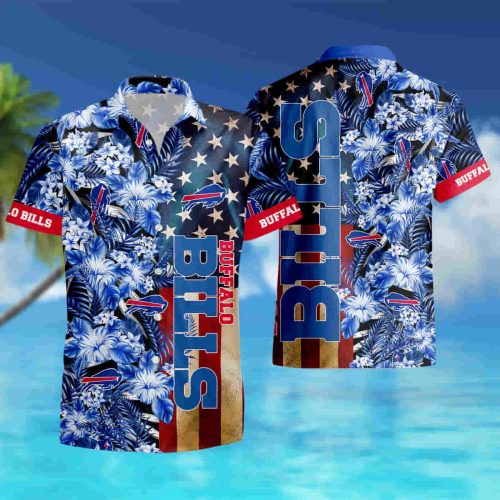 Buffalo Bills Hawaiian Shirt N25 tropical flower 2021 summer shirt