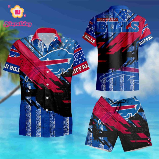 Buffalo Bills Hawaiian Shirt N30 tropical flower 2021 summer shirt
