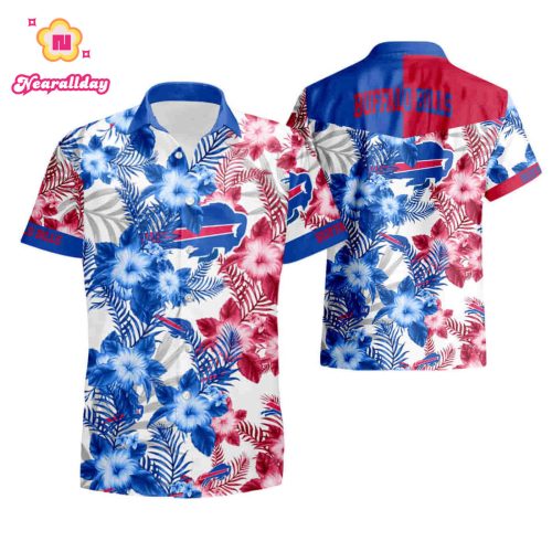 Buffalo Bills Hawaiian Shirt N31 tropical flower 2021 summer shirt