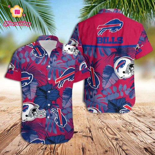 Buffalo Bills Hawaiian Shirt Tropical Floral Hawaiian Shirt