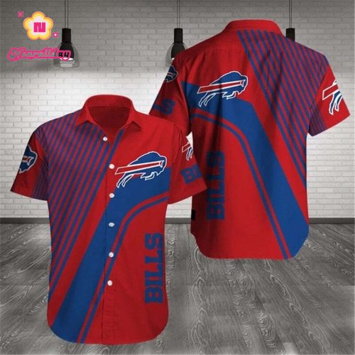 Buffalo Bills Hawaiian Shirts Pattern Stripe