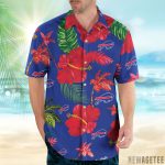 Buffalo Bills Nfl Color Hibiscus Button Up Hawaiian Shirt