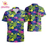 Buffalo Bills NFL Highlights Button Up Stork Leaf Hawaiian Shirt summer shirt