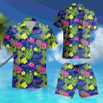 Buffalo Bills NFL Highlights Button Up Stork Leaf Hawaiian Shirt summer shirt