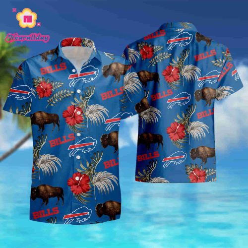 Buffalo Bills Nfl Wildlife Button Up Hawaiian Shirt summer shirt