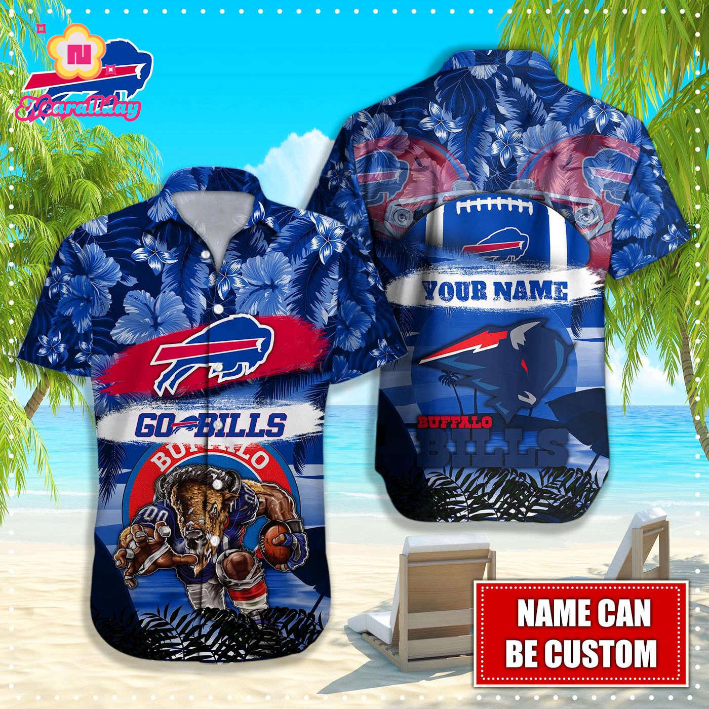 Buffalo Bills NFLHawaiian shirt custom Q48154 Buffalo Bills NFLHawaiian shirt custom Q48154