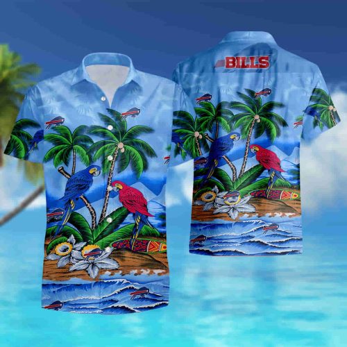 Buffalo Bills Parrots Couple Hawaiian Shirt summer shirt