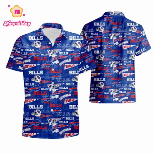 Buffalo Bills Retro AOP Hawaiian Shirt summer shirt