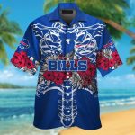 Buffalo Bills Short Sleeve Button Up Tropical Aloha Hawaiian Shirt Set for Men Women Kids Gift