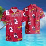 Cardinal Hawaiian Shirt: Red St Louis Cardinals Hawaii Summer Shirt