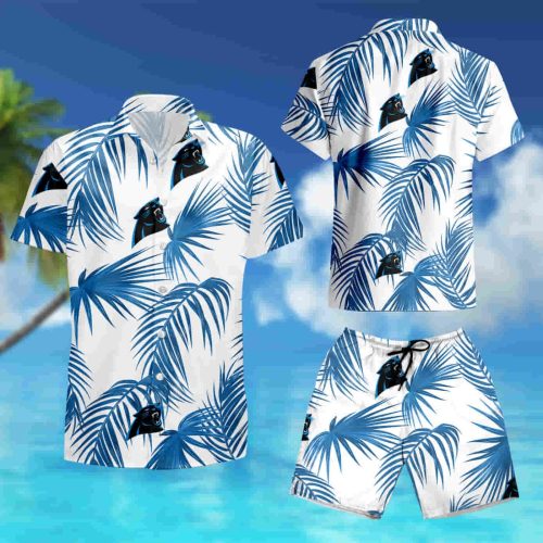 Carolina Panthers Flower Short Sleeve Hawaiian Shirt summer shirt
