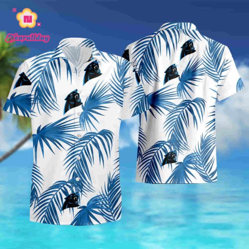 Carolina Panthers Flower Short Sleeve Hawaiian Shirt summer shirt