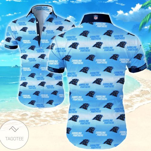 Carolina Panthers Funny Hawaiian Shirts For Men Hawaiian Shirt Set for Men Women Kids