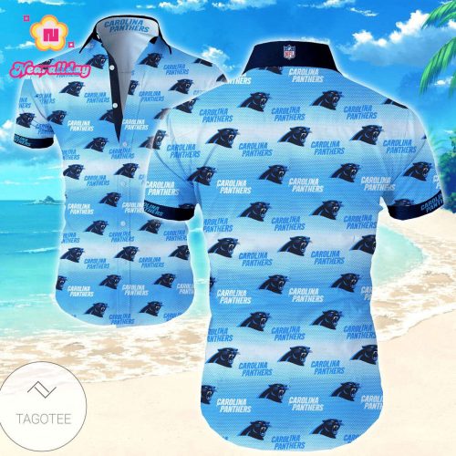 Carolina Panthers Funny Hawaiian Shirts For Men Hawaiian Shirt Set for Men Women Kids