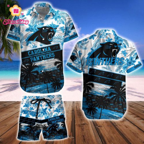 Carolina Panthers Hawaiian Shirt And Beach Short – Gift for Men Women