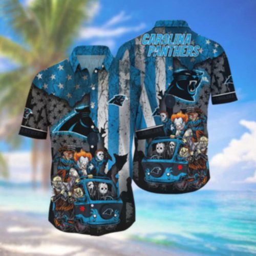 Carolina Panthers Hawaiian Shirt Set for Men Women Kids