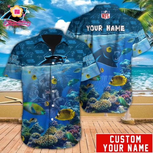 Carolina Panthers NFL Printed Hawaiian Shirt Custom Gift