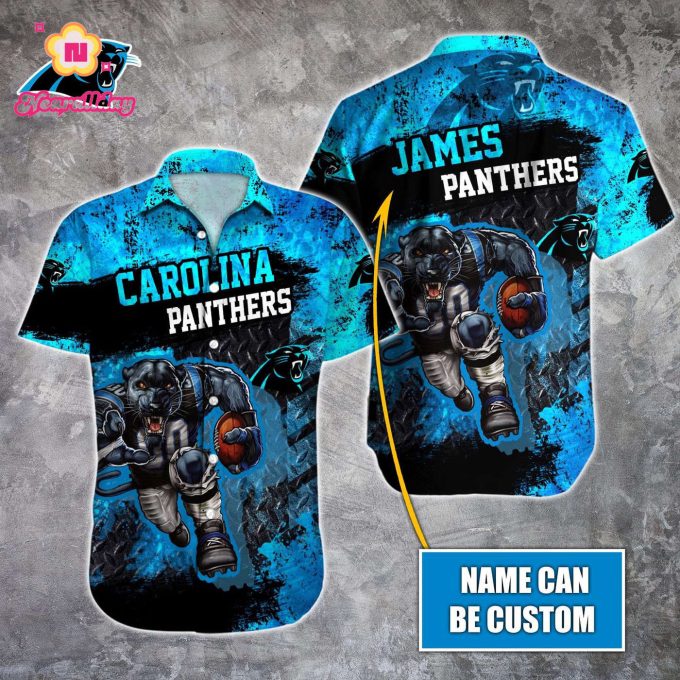 Carolina Panthers NFL Printed Hawaiian Shirt Custom Gift