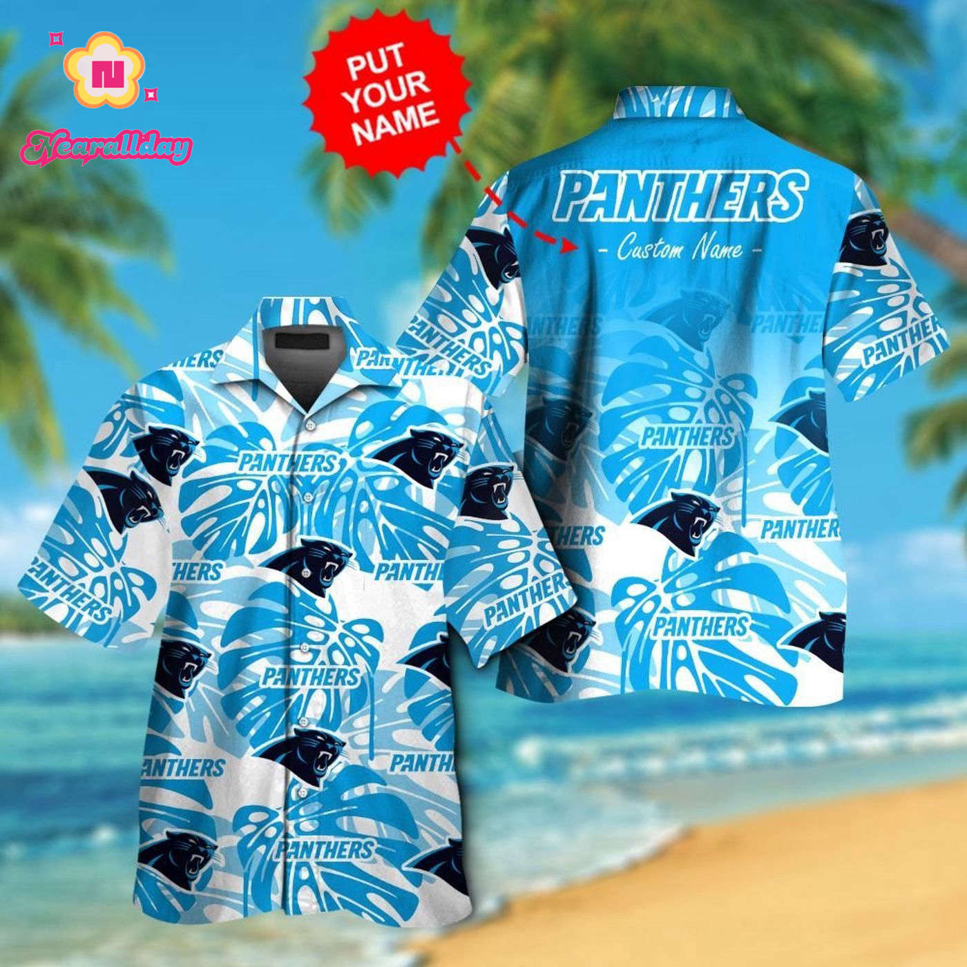 Carolina Panthers Short Sleeve Button Up Tropical Aloha Hawaiian Shirt Set for Men Women Kids Gift Carolina Panthers Short Sleeve Button Up Tropical Aloha Hawaiian Shirt Set for Men Women Kids Gift