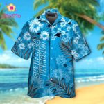 Carolina Panthers Short Sleeve Button Up Tropical Aloha Hawaiian Shirt Set for Men Women Kids Gift