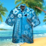 Carolina Panthers Short Sleeve Button Up Tropical Aloha Hawaiian Shirt Set for Men Women Kids Gift