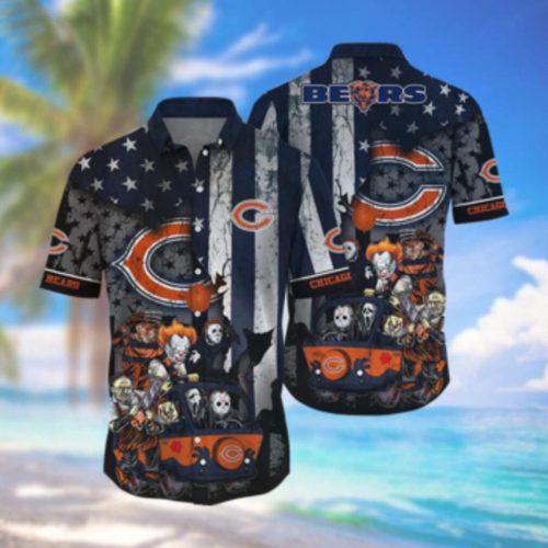 Chicago Bears Hawaiian Shirt Set for Men Women Kids