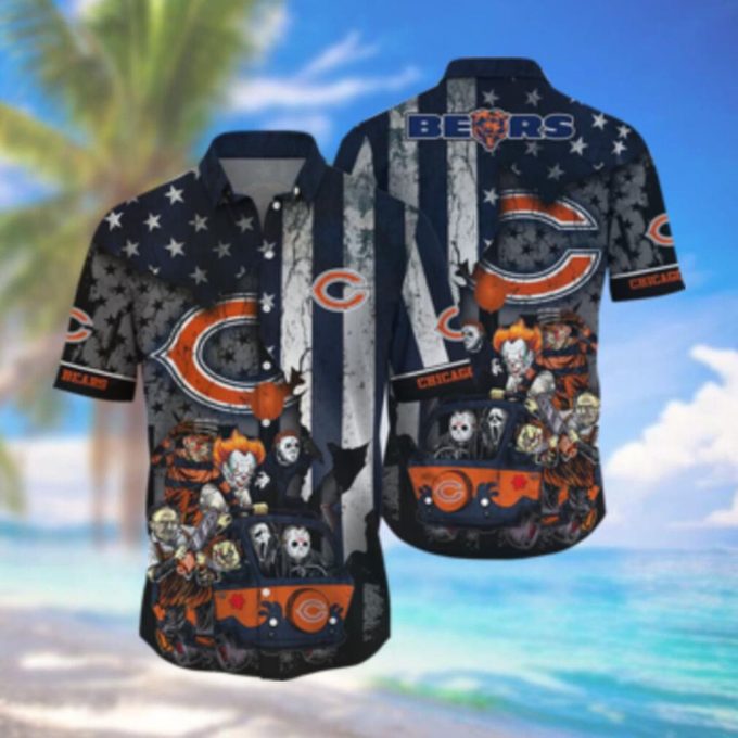 Chicago Bears Hawaiian Shirt Set for Men Women Kids