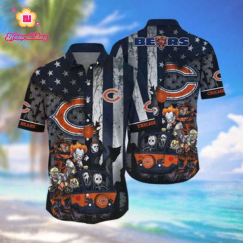 Chicago Bears Hawaiian Shirt Set for Men Women Kids