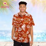 Chicago Bears Name Personalized Short Sleeve Button Up Tropical Aloha Hawaiian Shirt Set for Men Women Kids