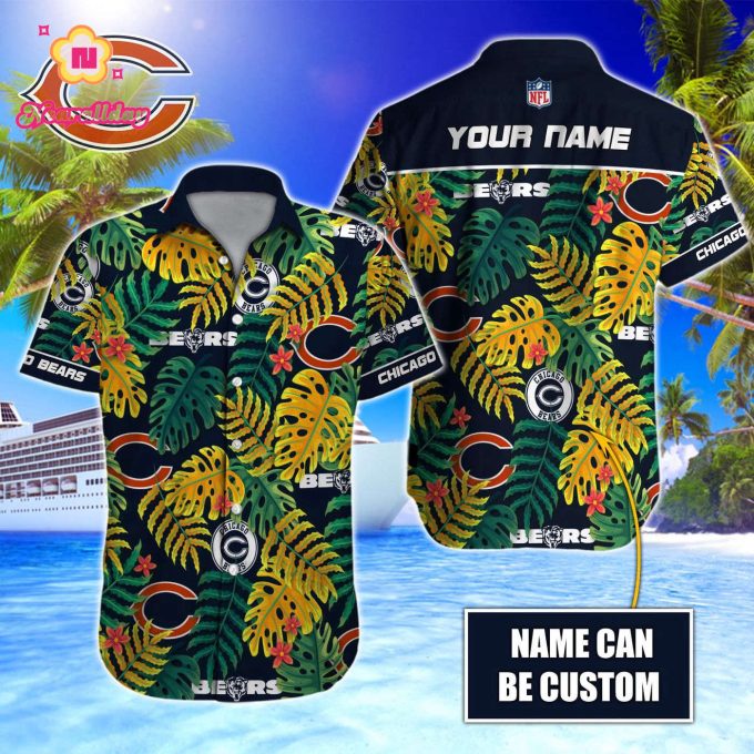 Chicago Bears NFL Printed Hawaiian Shirt Custom Gift