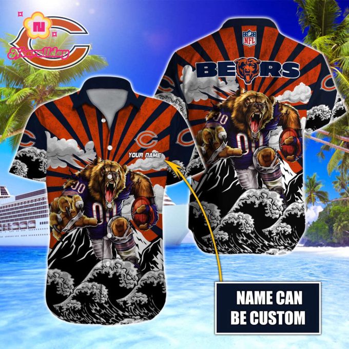 Chicago Bears NFL Printed Hawaiian Shirt Custom Gift
