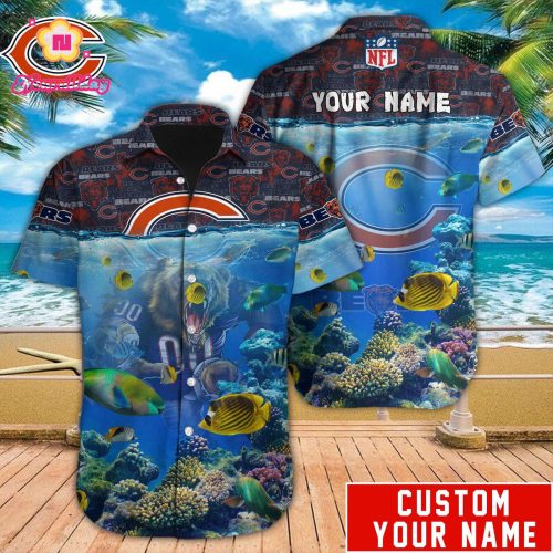 Chicago Bears NFL Printed Hawaiian Shirt Custom Gift