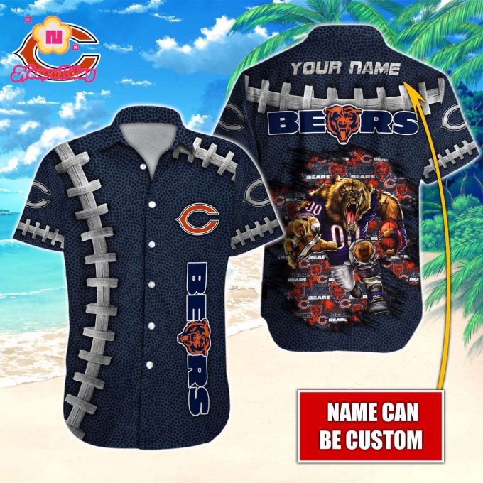 Chicago Bears NFL Printed Hawaiian Shirt Custom Gift
