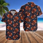 Chicago Bears NFL SKull Hawaiian Shirt And Short