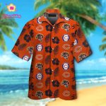 Chicago Bears Short Sleeve Button Up Tropical Aloha Hawaiian Shirt Set for Men Women Kids Gift