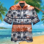Chicago Bears Short Sleeve Button Up Tropical Aloha Hawaiian Shirt Set for Men Women Kids Gift