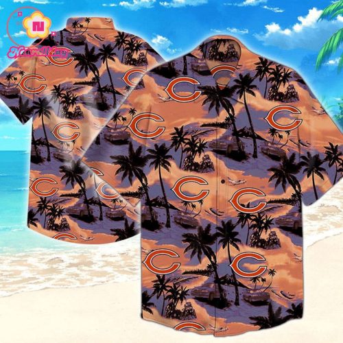 Chicago Bears Tommy Bahama Hawaiian Shirt Set for Men Women Kids