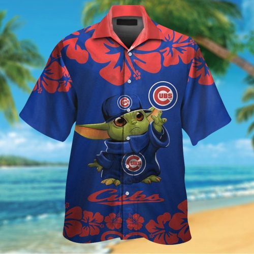 Chicago Cubs Baby Yoda Hawaiian Shirt Set for Men Women Kids