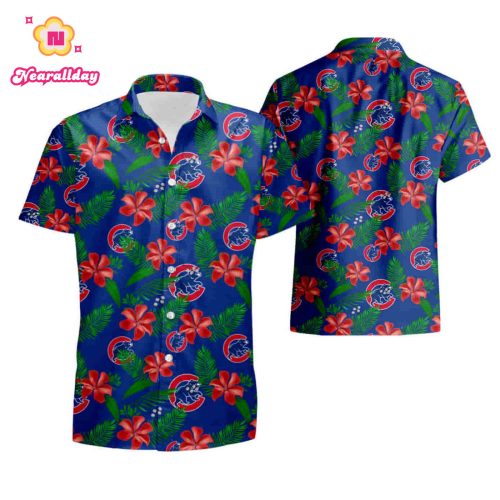 Chicago Cubs Hawaiian Shirt: Tropical Flower Summer Style for Baseball Fans