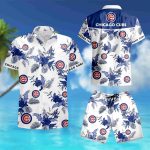 Chicago Cubs Hawaiian Floral Summer Vacation 3D Shirt Hoodie – Model 1111