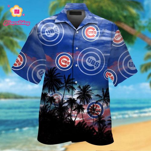 Chicago Cubs Tropical Hawaiian Shirt Set for Men Women Kids – MTE03