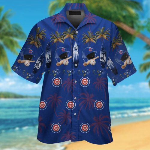 Chicago Cubs Hawaiian Shirt Set for Men Women & Kids – Tropical Aloha Style MTE04