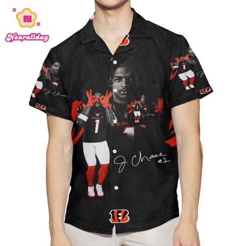 Cincinnati Bengals Chase 1 3D All Over Print Summer Beach Hawaiian Shirt With Pocket