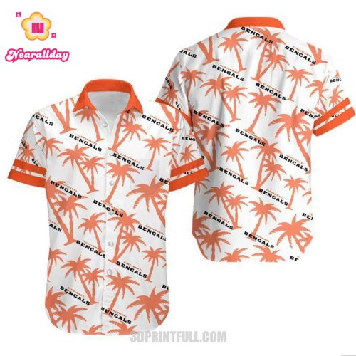 Cincinnati Bengals Coconut Tree NFL Gift For Fan Hawaii Shirt