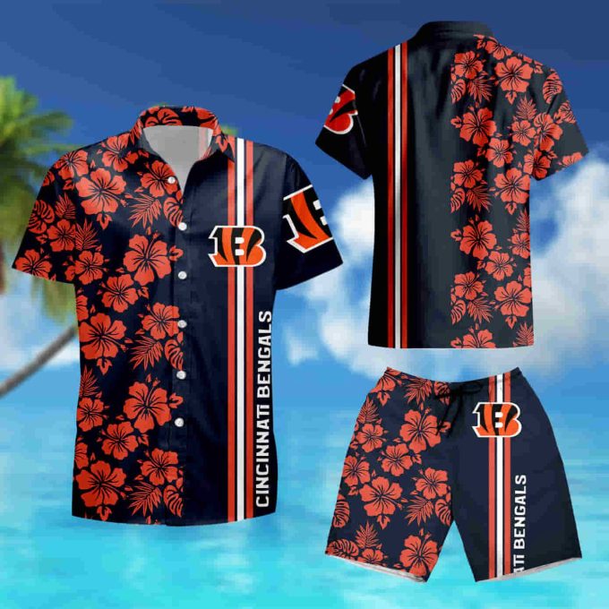 Cincinnati Bengals Floral Fashion Hawaiian Shirt 1 summer shirt