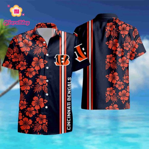 Cincinnati Bengals Floral Fashion Hawaiian Shirt 1 summer shirt